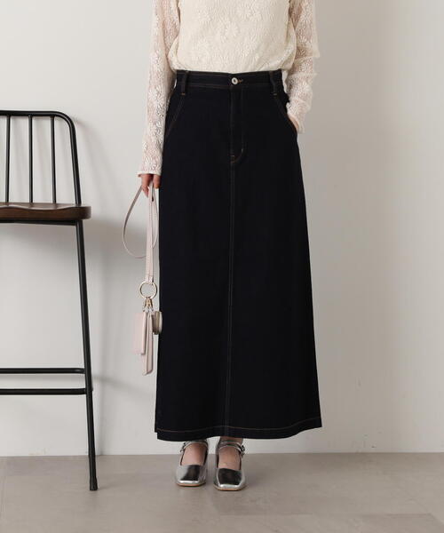 N.（N. Natural Beauty Basic）（エヌエヌナチュラルビューティーベーシック）の「【S Size Line】◆デニムロングスカート（デニムスカート・レディース・グレー/ワンウォッシュ・SMALL/MEDIUM）」の19枚目の写真