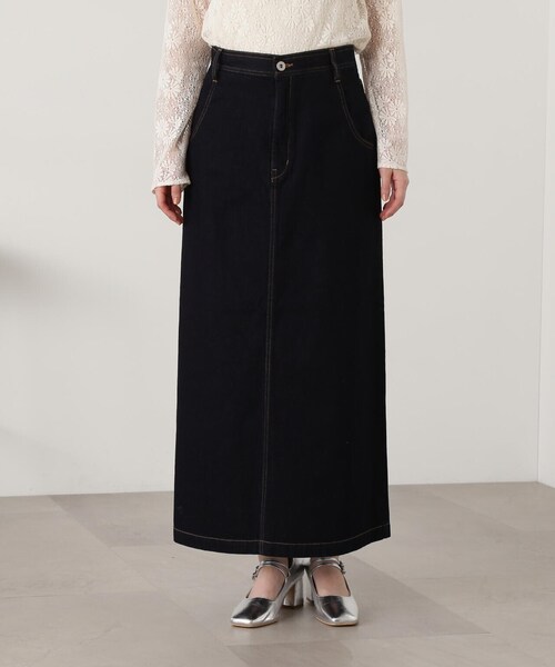 N.（N. Natural Beauty Basic）（エヌエヌナチュラルビューティーベーシック）の「【S Size Line】◆デニムロングスカート（デニムスカート・レディース・グレー/ワンウォッシュ・SMALL/MEDIUM）」の15枚目の写真