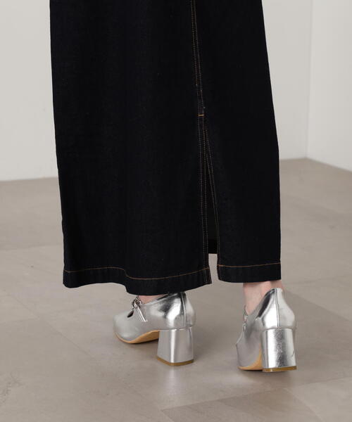 N.（N. Natural Beauty Basic）（エヌエヌナチュラルビューティーベーシック）の「【S Size Line】◆デニムロングスカート（デニムスカート・レディース・グレー/ワンウォッシュ・SMALL/MEDIUM）」の20枚目の写真