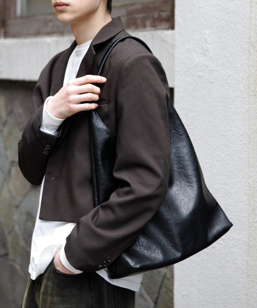 3.3 Field Trip （3.3フィールドトリップ）の「【UNISEX】3.3 Field Trip／BIG HOBO SHOULDE  2108818（トートバッグ・レディース・ブラック/ブラウン・FREE）」の2枚目の写真
