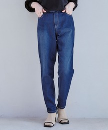 《ストレッチ・サスティナブル》エコベロデニムテーパードパンツ【CF/クロスファンクション】