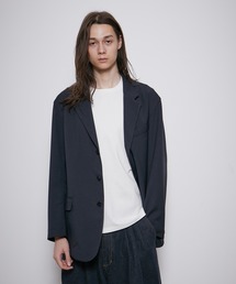 ADAM ET ROPE' | ポリエステルツイル オーバーサイズド ジャケット / ロングシーズン着用可能 / サスティナブル(テーラードジャケット)