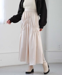 シャーリングシャイニーフレアスカート