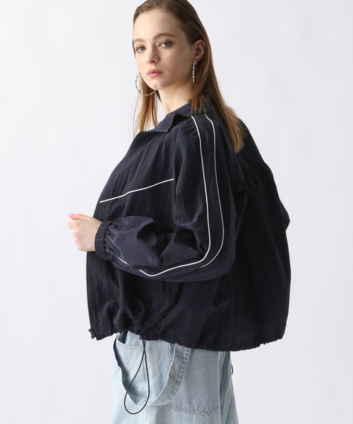 FOREVER 21（フォーエバー トゥエンティーワン）の「【2024SS】スポーティーブルゾン（ブルゾン・レディース・ネイビー/オフホワイト/グレー・FREE）」の3枚目の写真