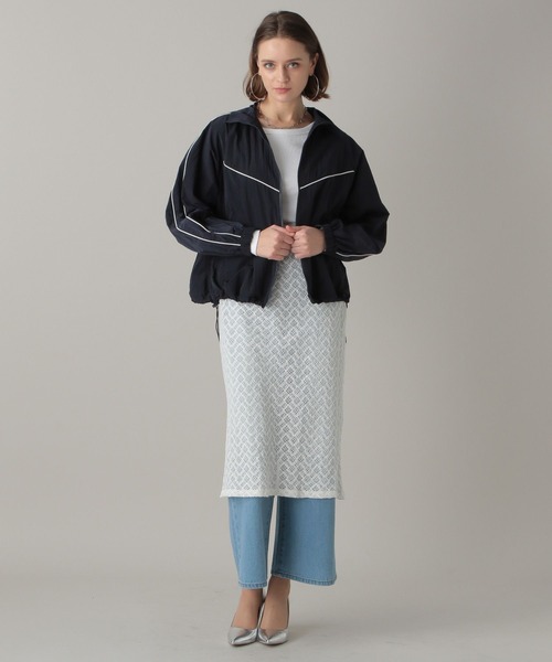 FOREVER 21（フォーエバー トゥエンティーワン）の「【2024SS】スポーティーブルゾン（ブルゾン・レディース・ネイビー/オフホワイト/グレー・FREE）」の4枚目の写真