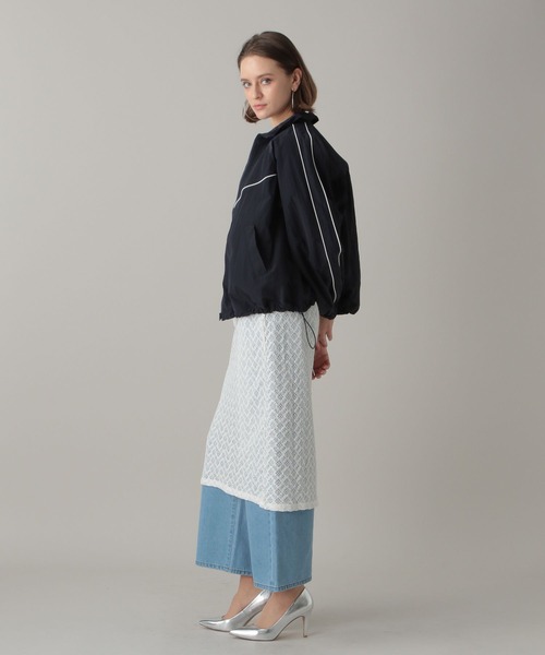 FOREVER 21（フォーエバー トゥエンティーワン）の「【2024SS】スポーティーブルゾン（ブルゾン・レディース・ネイビー/オフホワイト/グレー・FREE）」の5枚目の写真