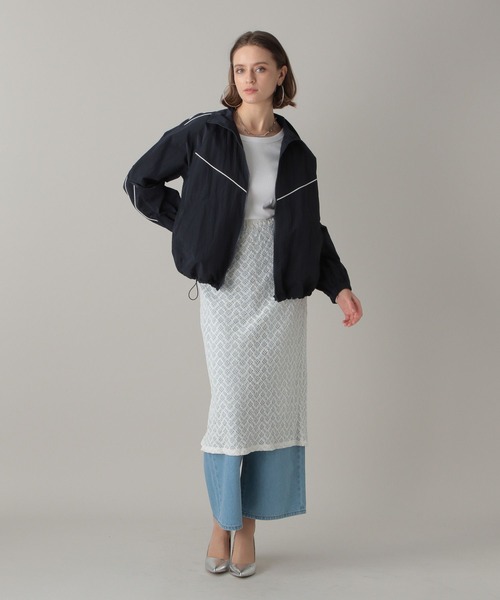 FOREVER 21（フォーエバー トゥエンティーワン）の「【2024SS】スポーティーブルゾン（ブルゾン・レディース・ネイビー/オフホワイト/グレー・FREE）」の6枚目の写真