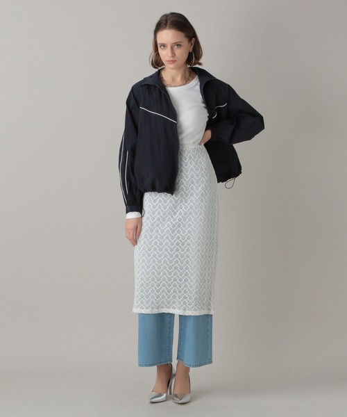 FOREVER 21（フォーエバー トゥエンティーワン）の「【2024SS】スポーティーブルゾン（ブルゾン・レディース・ネイビー/オフホワイト/グレー・FREE）」の7枚目の写真