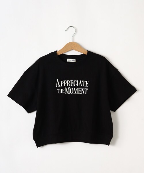 SHOO・LA・RUE（シューラルー）の「◆【110-140cm/リンク】グラフィック裾リブ半袖T（Tシャツ/カットソー・キッズ・グリーン系3/ブラック系2/ピンク系その他/ライトブルー/ベージュ系その他4/ホワイト・14/13/12/11）」の2枚目の写真