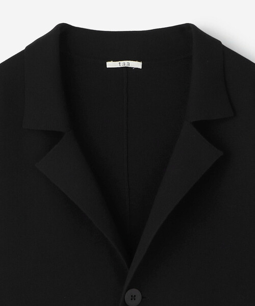 Bshop(ビショップ)の「TAA | 〈別注〉ニットブレザー WOMEN(テーラードジャケット・レディース・ブラック・0)」の4枚目の写真