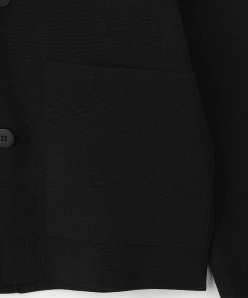 Bshop(ビショップ)の「TAA | 〈別注〉ニットブレザー WOMEN(テーラードジャケット・レディース・ブラック・0)」の6枚目の写真