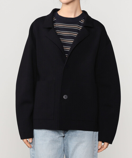 Bshop(ビショップ)の「TAA | 〈別注〉ニットブレザー WOMEN(テーラードジャケット・レディース・ブラック・0)」の12枚目の写真