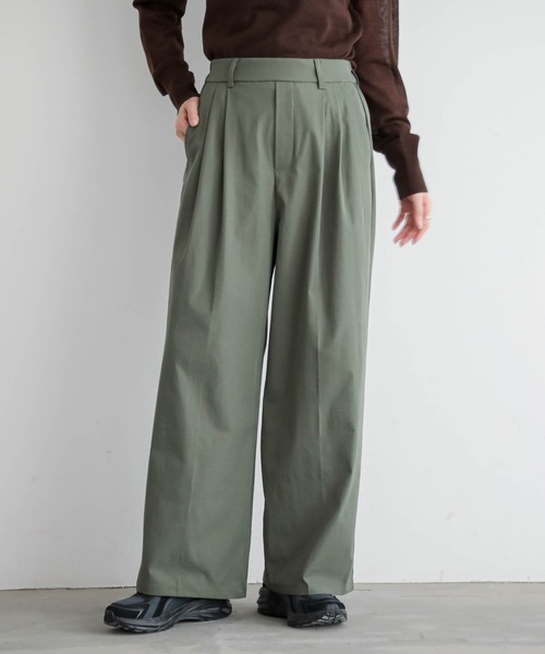 for/c（フォーシー）の「[低身長向けサイズ有]速乾イージータックストレートパンツ（その他パンツ・レディース・チャコールグレー/アイボリー/ブラック/ベージュ/ブラウン/ネイビー/ブラウン系その他/カーキ・M/L/LL/MP/LP/TM）」の7枚目の写真