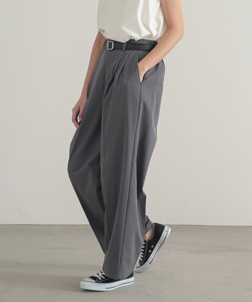 for/c（フォーシー）の「[低身長向けサイズ有]速乾イージータックストレートパンツ（その他パンツ・レディース・チャコールグレー/アイボリー/ブラック/ベージュ/ブラウン/ネイビー/ブラウン系その他・M/L/LL/MP/LP/TM）」の14枚目の写真