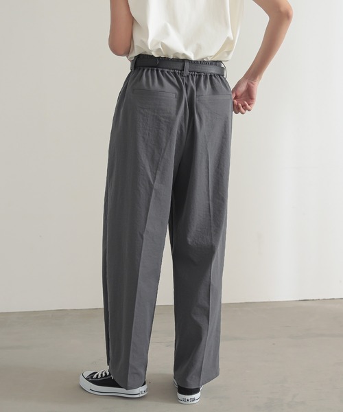 for/c（フォーシー）の「[低身長向けサイズ有]速乾イージータックストレートパンツ（その他パンツ・レディース・チャコールグレー/アイボリー/ブラック/ベージュ/ブラウン/ネイビー/ブラウン系その他・M/L/LL/MP/LP/TM）」の15枚目の写真