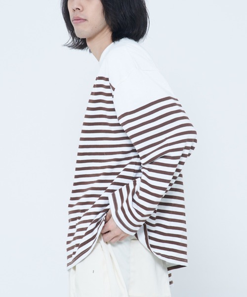 【ROUGH TRADE/ラフトレード】 パネルボーダーバスクT zo main image 0