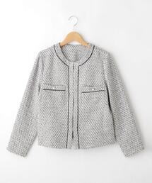 artemarvel パイピングノーカラージャケット