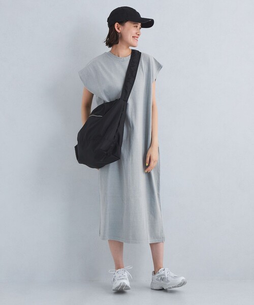 STAR&STRIPE（スターアンドストライプ）の「【別注】＜STAR&STRIPE＞フレンチスリーブ ワンピース（ワンピース・レディース・ブラウン/ナチュラル/グレー/ブラック・FREE）」の9枚目の写真