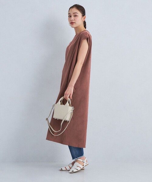 STAR&STRIPE（スターアンドストライプ）の「【別注】＜STAR&STRIPE＞フレンチスリーブ ワンピース（ワンピース・レディース・ブラウン/ナチュラル/グレー/ブラック・FREE）」の12枚目の写真