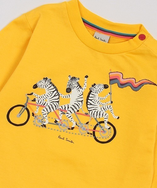 【Paul Smith】長袖カットソー ゼブラ刺繍 コットン リネン Paul Smith】長袖カットソー ゼブラ刺繍 コットン リネン (Paul