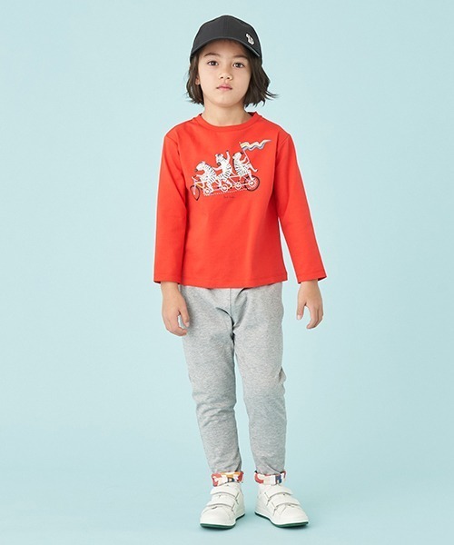 新品　ポールスミスジュニア　チェック生地ロングパンツ　ゼブラ　カラーワイン Paul Smith JUNIOR（ポールスミスジュニア）の「ゼブラ自転車