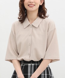 Honeys | 半袖衿付カーディガン(カーディガン/ボレロ)