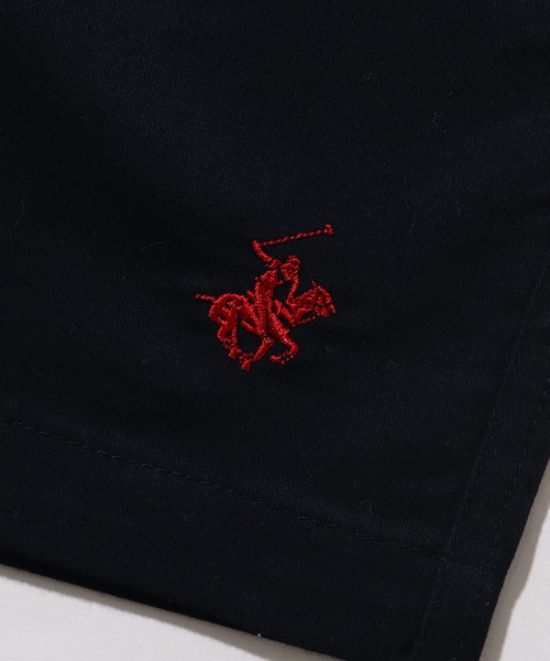 BEVERLY HILLS POLO CLUB（ビバリーヒルズポロクラブ）の「【Beverly Hills Polo Club/ビバリーヒルズポロクラブ】ワンポイントポニー刺繍 カーボンピーチツイル イージーハーフパンツ（その他パンツ・メンズ・ベージュ/スミクロ/ネイビー/ブルーグリーン/ライラック/オフホワイト・LL/L/M）」の16枚目の写真