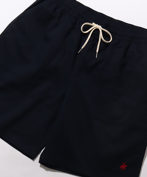 BEVERLY HILLS POLO CLUB（ビバリーヒルズポロクラブ）の「【Beverly Hills Polo Club/ビバリーヒルズポロクラブ】ワンポイントポニー刺繍 カーボンピーチツイル イージーハーフパンツ（その他パンツ・メンズ・ベージュ/スミクロ/ネイビー/ブルーグリーン/ライラック/オフホワイト・LL/L/M）」の11枚目の写真