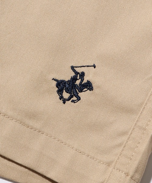 BEVERLY HILLS POLO CLUB（ビバリーヒルズポロクラブ）の「【Beverly Hills Polo Club/ビバリーヒルズポロクラブ】ワンポイントポニー刺繍 カーボンピーチツイル イージーハーフパンツ（その他パンツ・メンズ・ベージュ/スミクロ/ネイビー/ブルーグリーン/ライラック/オフホワイト・LL/L/M）」の14枚目の写真