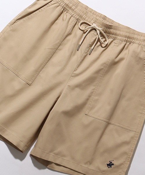 BEVERLY HILLS POLO CLUB（ビバリーヒルズポロクラブ）の「【Beverly Hills Polo Club/ビバリーヒルズポロクラブ】ワンポイントポニー刺繍 カーボンピーチツイル イージーハーフパンツ（その他パンツ・メンズ・ベージュ/スミクロ/ネイビー/ブルーグリーン/ライラック/オフホワイト・LL/L/M）」の13枚目の写真