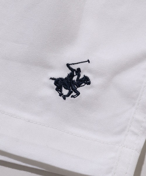 BEVERLY HILLS POLO CLUB（ビバリーヒルズポロクラブ）の「【Beverly Hills Polo Club/ビバリーヒルズポロクラブ】ワンポイントポニー刺繍 カーボンピーチツイル イージーハーフパンツ（その他パンツ・メンズ・ベージュ/スミクロ/ネイビー/ブルーグリーン/ライラック/オフホワイト・LL/L/M）」の10枚目の写真