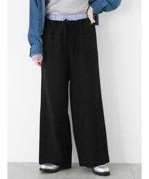 ehka sopo | 配色イージースラックス(スラックス)