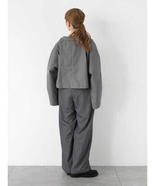 ehka sopo(エヘカソポ)の「配色イージースラックス(スラックス・レディース・ブラック/グレー/ブルー・F)」の6枚目の写真