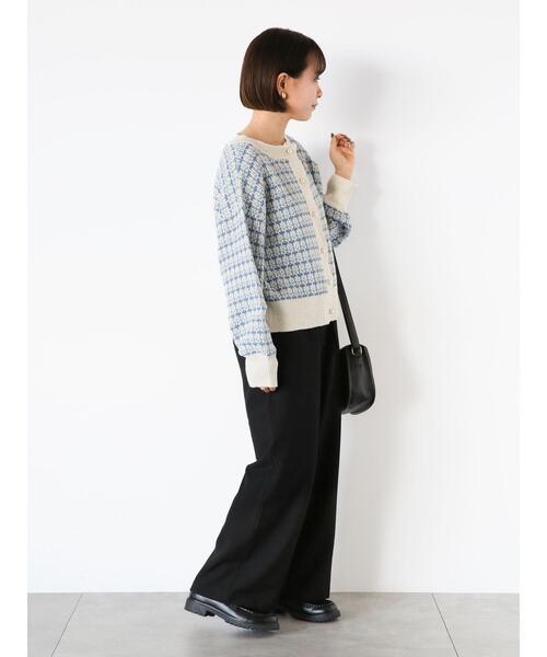 ehka sopo(エヘカソポ)の「配色イージースラックス(スラックス・レディース・ブラック/グレー/ブルー・F)」の9枚目の写真