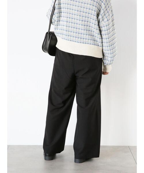 ehka sopo(エヘカソポ)の「配色イージースラックス(スラックス・レディース・ブラック/グレー/ブルー・F)」の11枚目の写真