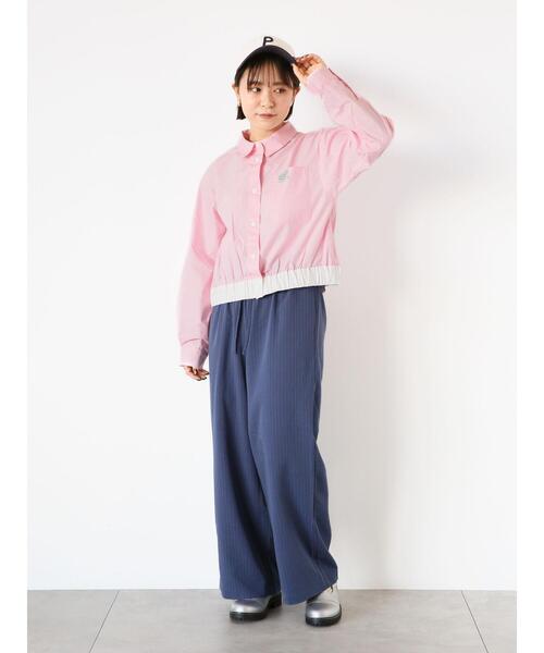 ehka sopo(エヘカソポ)の「配色イージースラックス(スラックス・レディース・ブラック/グレー/ブルー・F)」の14枚目の写真