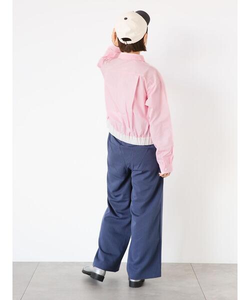 ehka sopo(エヘカソポ)の「配色イージースラックス(スラックス・レディース・ブラック/グレー/ブルー・F)」の15枚目の写真