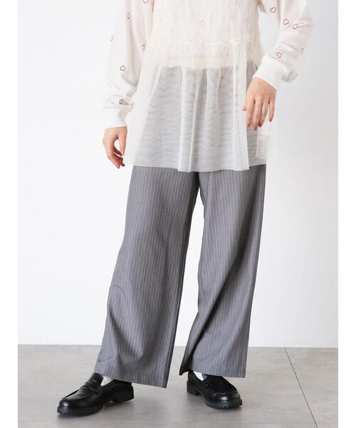 ehka sopo(エヘカソポ)の「配色イージースラックス(スラックス・レディース・ブラック/グレー/ブルー・F)」の19枚目の写真