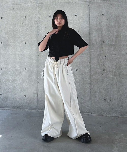 PAGEBOY（ページボーイ）の「ネクタイツキショートシャツ（シャツ/ブラウス・レディース・オフホワイト/ブルー/ブラック・FREE）」の16枚目の写真