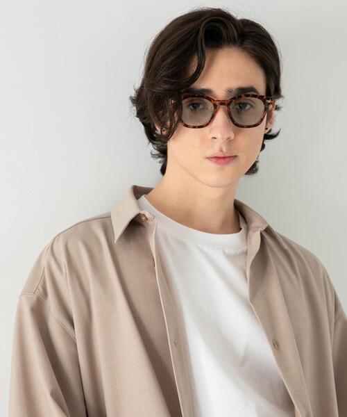 SENSE OF PLACE by URBAN RESEARCH（センスオブプレイスバイアーバンリサーチ）の「『ユニセックス』ウェリントンサングラス（メガネ・メンズ・ブラウン/ブルー系その他/ブルー/クリア・ONE）」の9枚目の写真