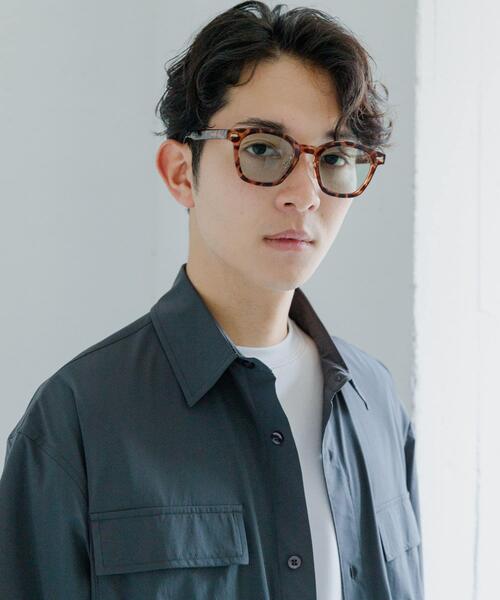 SENSE OF PLACE by URBAN RESEARCH（センスオブプレイスバイアーバンリサーチ）の「『ユニセックス』ウェリントンサングラス（メガネ・メンズ・ブラウン/ブルー系その他/ブルー/クリア・ONE）」の12枚目の写真