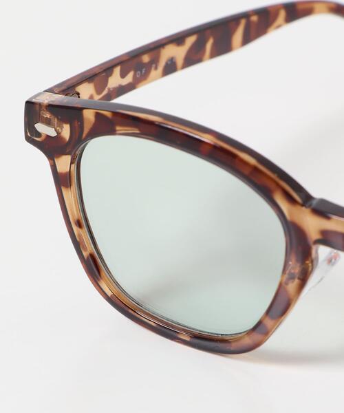 SENSE OF PLACE by URBAN RESEARCH（センスオブプレイスバイアーバンリサーチ）の「『ユニセックス』ウェリントンサングラス（メガネ・メンズ・ブラウン/ブルー系その他/ブルー/クリア・ONE）」の16枚目の写真