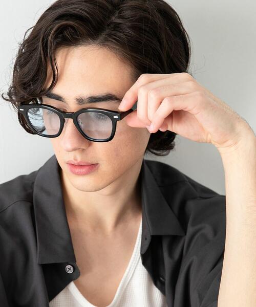 SENSE OF PLACE by URBAN RESEARCH（センスオブプレイスバイアーバンリサーチ）の「『ユニセックス』ウェリントンサングラス（メガネ・メンズ・ブラウン/ブルー系その他/ブルー/クリア・ONE）」の17枚目の写真