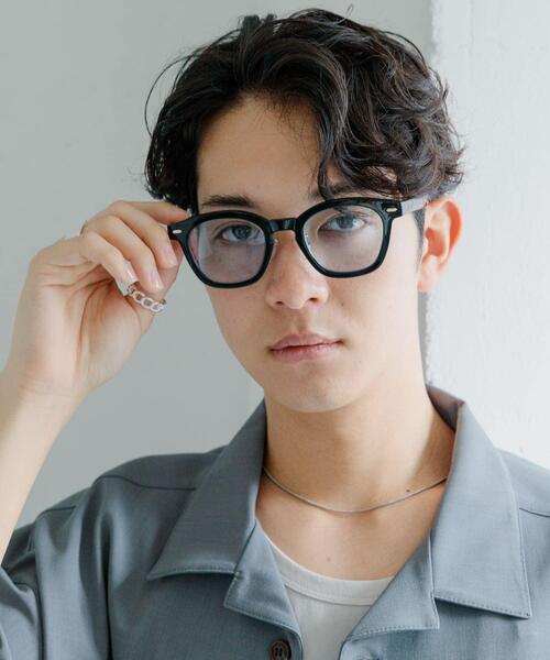 SENSE OF PLACE by URBAN RESEARCH（センスオブプレイスバイアーバンリサーチ）の「『ユニセックス』ウェリントンサングラス（メガネ・メンズ・ブラウン/ブルー系その他/ブルー/クリア・ONE）」の22枚目の写真