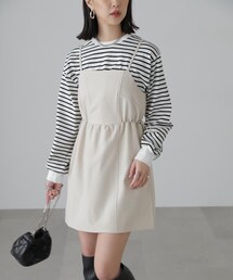 ◆ウエストドロストミニキャミワンピース