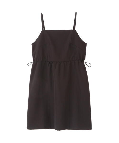 FREE'S MART（フリーズマート）の「◆ウエストドロストミニキャミワンピース（ワンピース・レディース・ブラック/ホワイト・SMALL/MEDIUM）」の3枚目の写真