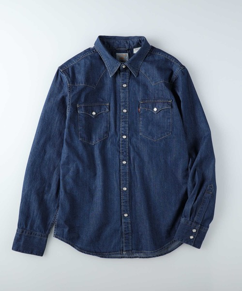 Levi's(リーバイス)の「【Levi's】スタンダードウエスタンシャツ(シャツ/ブラウス・メンズ・ダークインディゴブルー・L/M/S)」の1枚目の写真