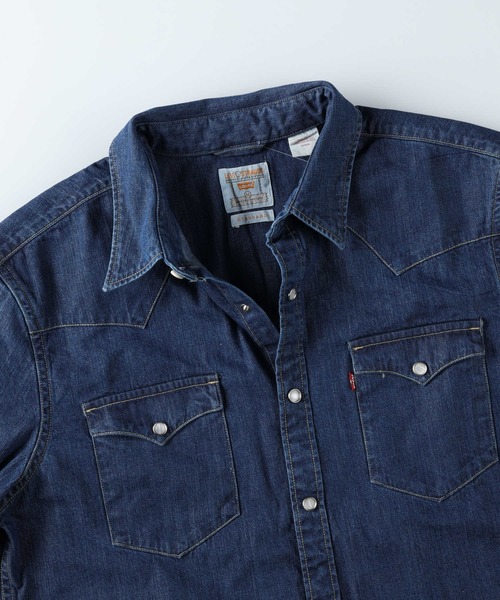 Levi's(リーバイス)の「【Levi's】スタンダードウエスタンシャツ(シャツ/ブラウス・メンズ・ダークインディゴブルー・L/M/S)」の3枚目の写真