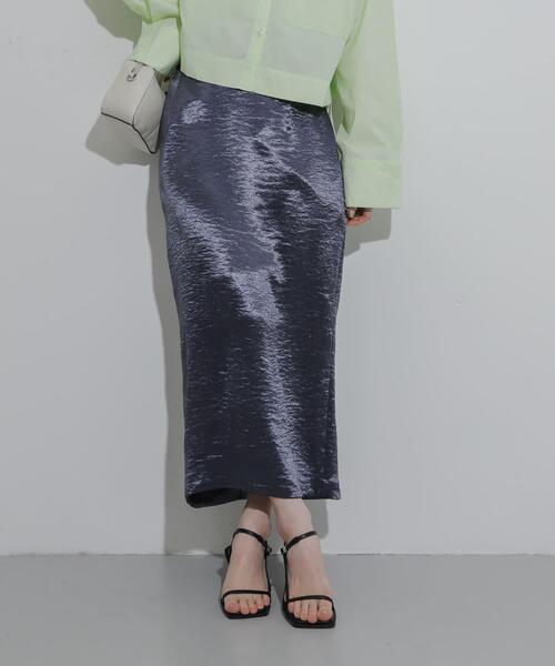 セール】シャイニーサテンナロースカート（スカート）｜SENSE OF PLACE