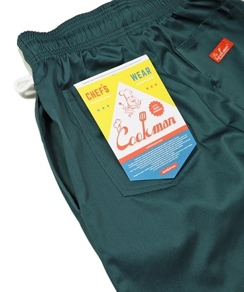 COOKMAN（クックマン）の「Cookman クックマン シェフパンツ イージーパンツ ワイドパンツ Lincoln Green（その他パンツ・メンズ・グリーン・MEDIUM/LARGE）」の4枚目の写真